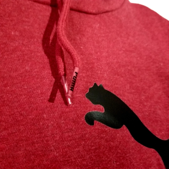 Puma Hoodie S Red Black Sweatshirt - Picture 4 of 7